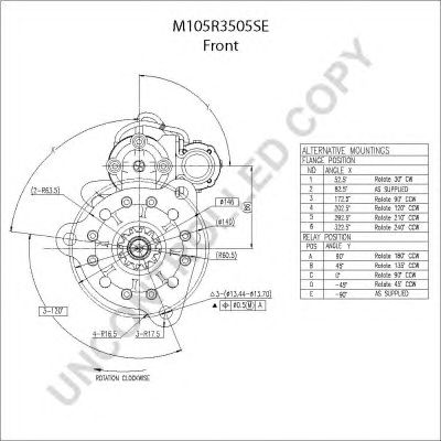 PRESTOLITE ELECTRIC m105r3505se -  Стартер